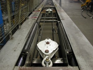 Testing of Nato style ship crane block.